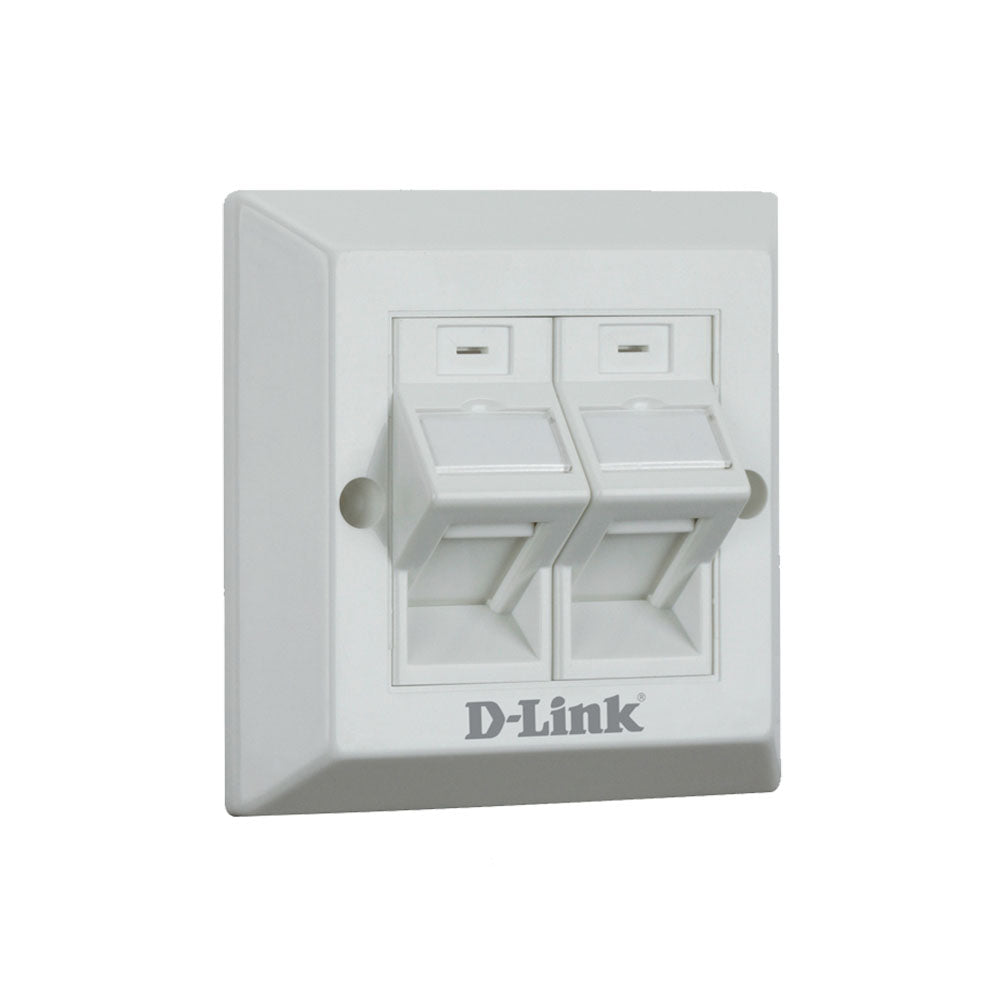DLink Dual Angular Faceplate with Shutter DLink Dual Angular Faceplate with Shutter